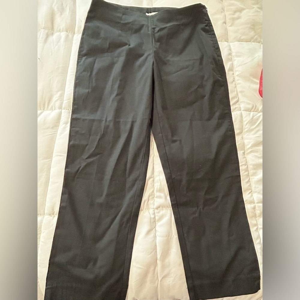 Boston Proper  Cropped Pants side zip size 8